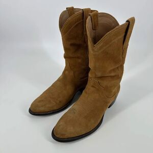 Tecovas The Johnny Honey Brown Suede Western Cowboy Boots Size 12.5D